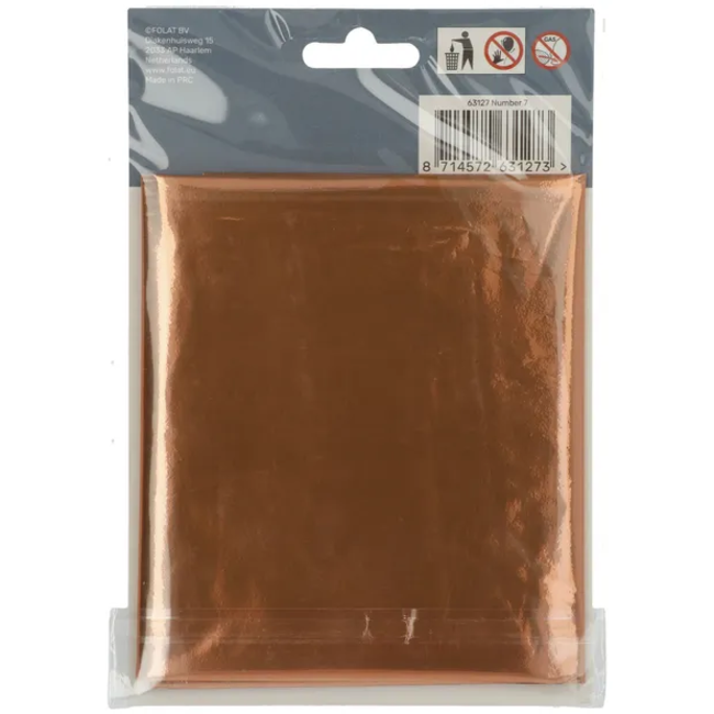 Folieballon Cijfer 7 Brons - 86 cm