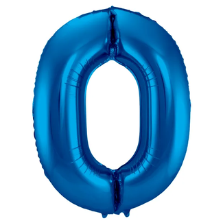 Folat Folieballon Cijfer 0 - Blauw - 86 cm Folat Folieballon Cijfer 0 - Blauw - 86 cm