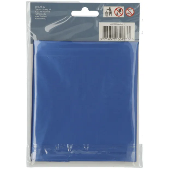 Folieballon Cijfer 1 - Blauw Metallic Mat - 86 cm