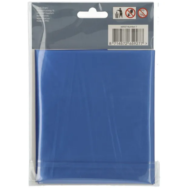 Folieballon Cijfer 7 - Blauw Metallic Mat - 86 cm