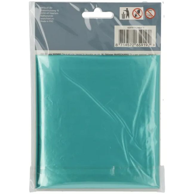 Folieballon Cijfer 9 - Groen Metallic Mat - 86cm