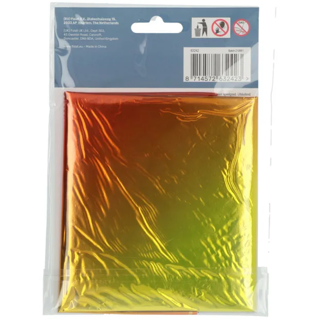 Folieballon Cijfer 2 Yummy Gummy Rainbow - 81 cm