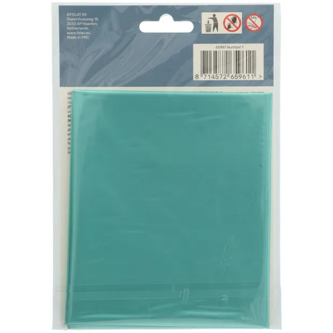Folieballon Cijfer 1 Pastel Aqua Metallic Mat - 86 cm