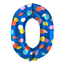 Folieballon Cijfer 0 Colorful Dots - 86 cm
