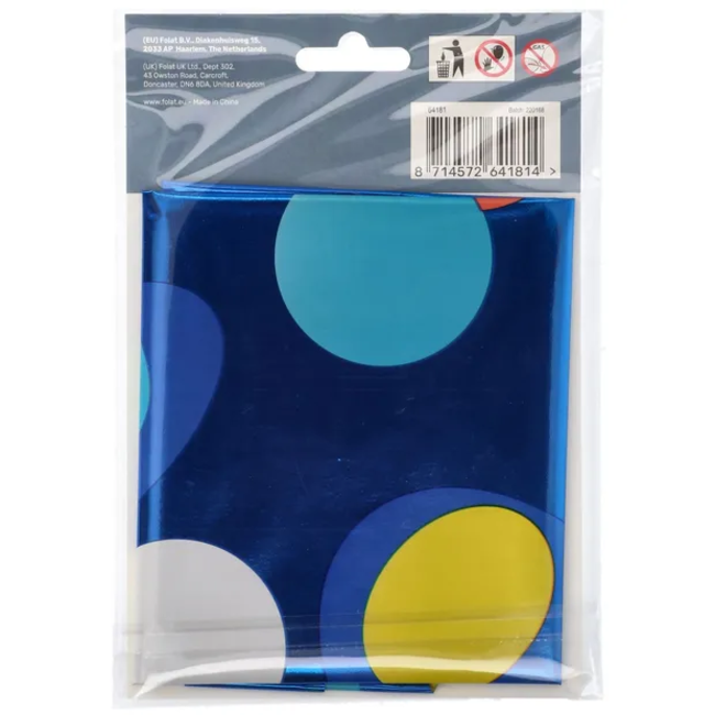 Folieballon Cijfer 1 Colorful Dots - 86 cm