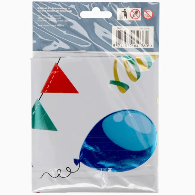 Folieballon Cijfer 6 Joyful Party - 86 cm