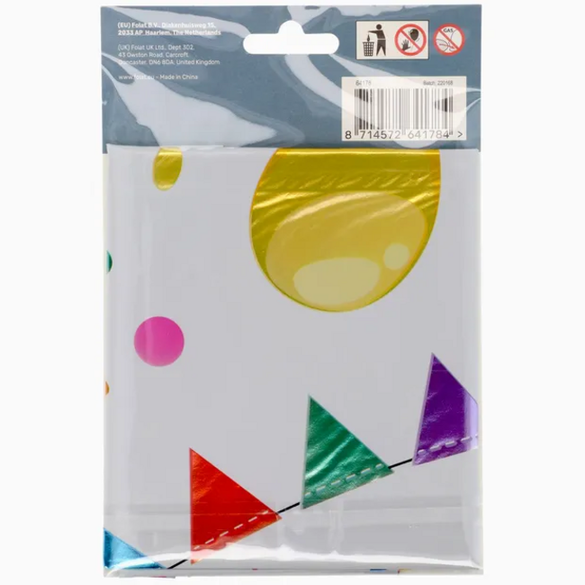 Folieballon Cijfer 8 Joyful Party - 86 cm