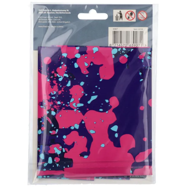 Folieballon Cijfer 7 Paint Splash - 86 cm