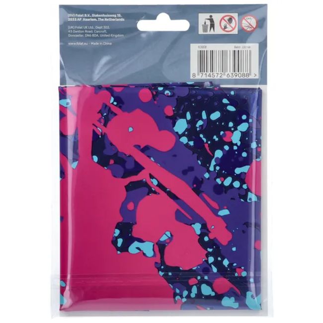 Folieballon Cijfer 8 Paint Splash - 86 cm