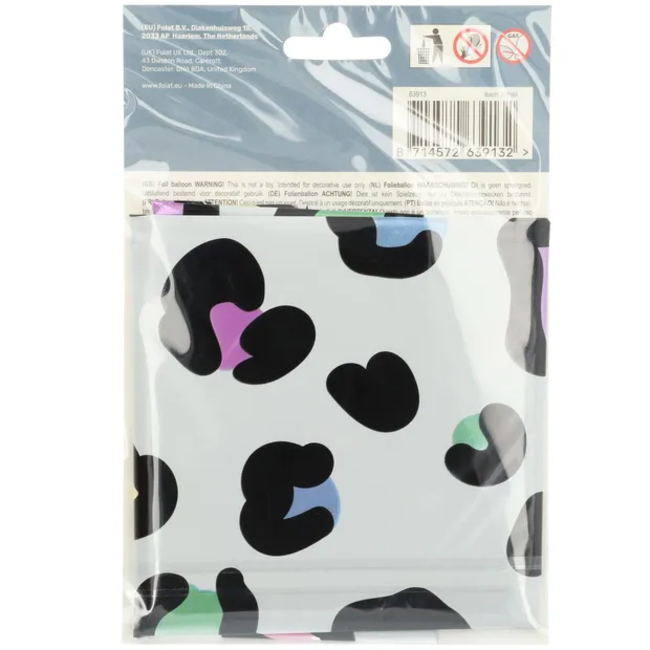 Folieballon Cijfer 3 Bright Panther - 86 cm