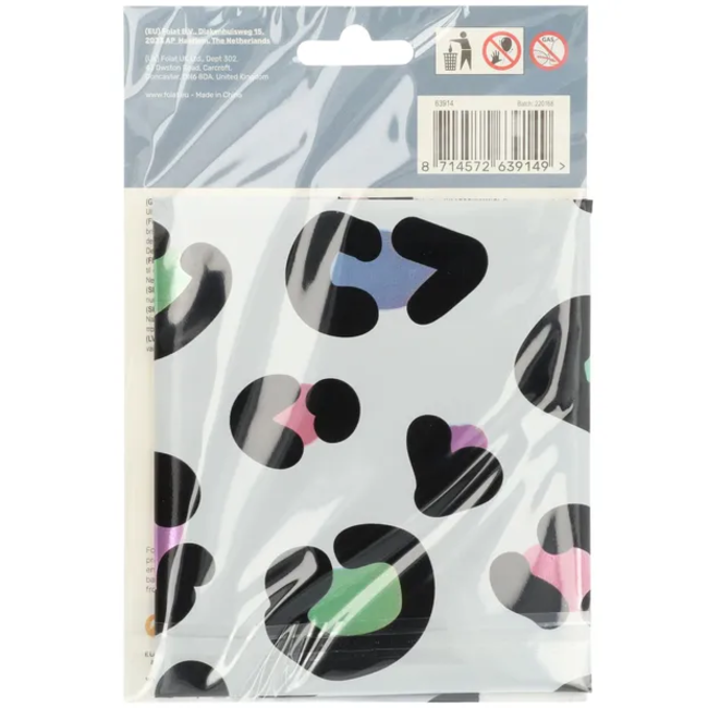 Folieballon Cijfer 4 Bright Panther - 86 cm