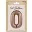 Folieballon Cijfer 0 - Starlight Gold - Satin Gloss - 86 cm