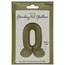 Staande Folieballon Cijfer 0 - Olive Green - Ultra Matt - 72 cm