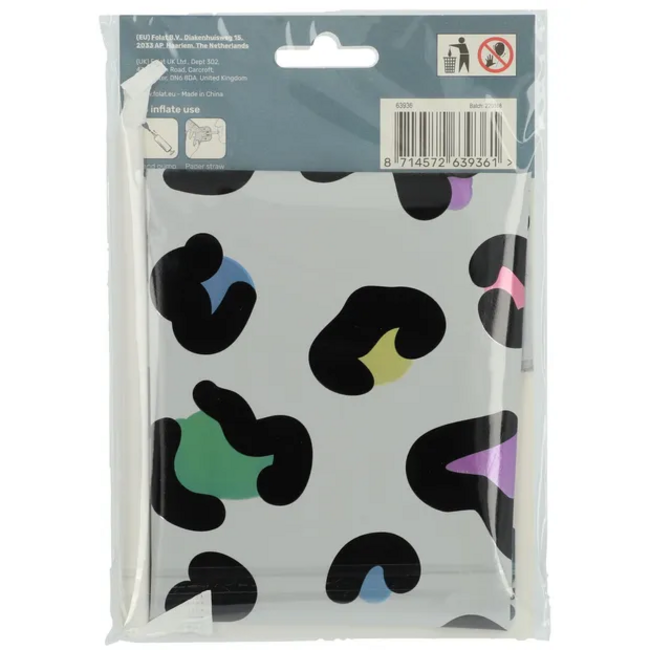 Staande Folieballon Cijfer 6 Bright Panther - 72 cm