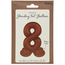 Staande Folieballon Cijfer 8 - Chocolade Bruin - Ultra Matt - 72 cm
