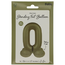 Staande Folieballon Cijfer 0 - Olive Green - Ultra Matt - 41 cm