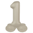 Staande Folieballon Cijfer 1 - Creamy Latte - Ultra Matt - 41 cm