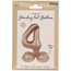 Staande Folieballon Cijfer 4 - Starlight Gold - Satin Gloss - 41 cm