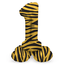 Staande Folieballon Cijfer 1 Tiger Chic - 72 cm