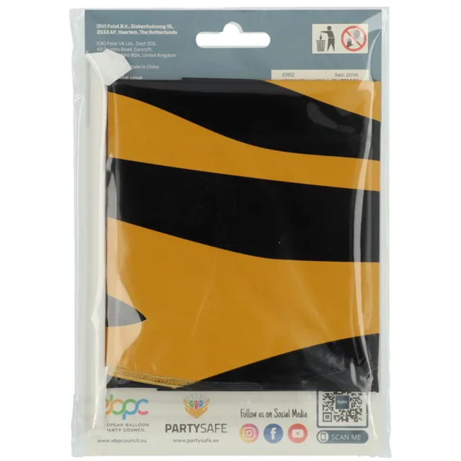Staande Folieballon Cijfer 2 Tiger Chic - 72 cm
