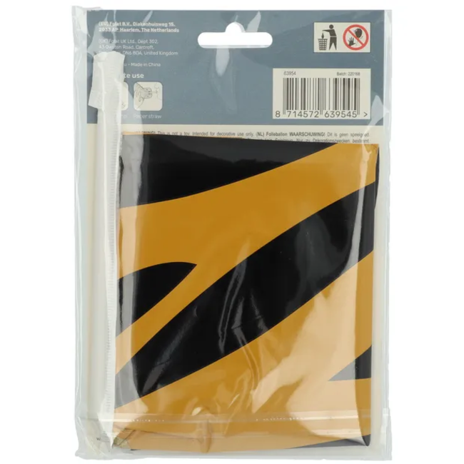 Staande Folieballon Cijfer 4 Tiger Chic - 72 cm