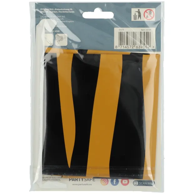 Staande Folieballon Cijfer 5 Tiger Chic - 72 cm