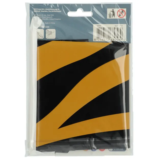 Staande Folieballon Cijfer 6 Tiger Chic - 72 cm