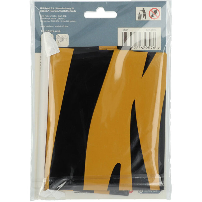 Staande Folieballon Cijfer 7 Tiger Chic - 72 cm