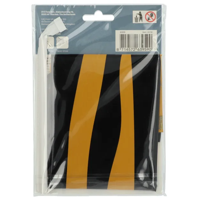 Staande Folieballon Cijfer 9 Tiger Chic - 72 cm