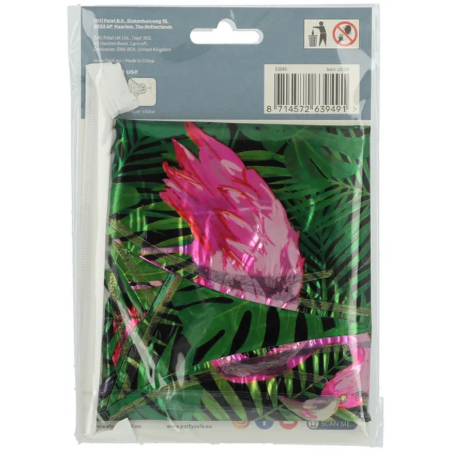 Staande Folieballon Cijfer 9 Jungle Vibe - 72 cm