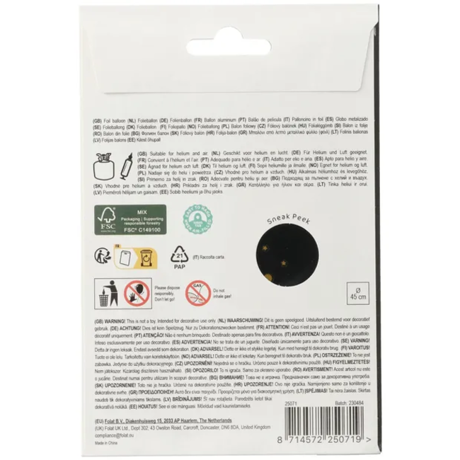 Folieballon - "30" - Shining Glam - 45 cm