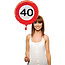 40 jaar verkeersbord folieballon - 45 cm