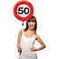 50 jaar verkeersbord folieballon - 45 cm
