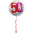 50 Jaar Happy Bday Dots Folieballon - 45cm