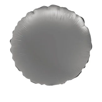 Folat Folieballon Vorm Rond - Moonlight Silver - Satin Gloss - 45 cm