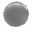 Folieballon Vorm Rond - Moonlight Silver - Satin Gloss - 45 cm