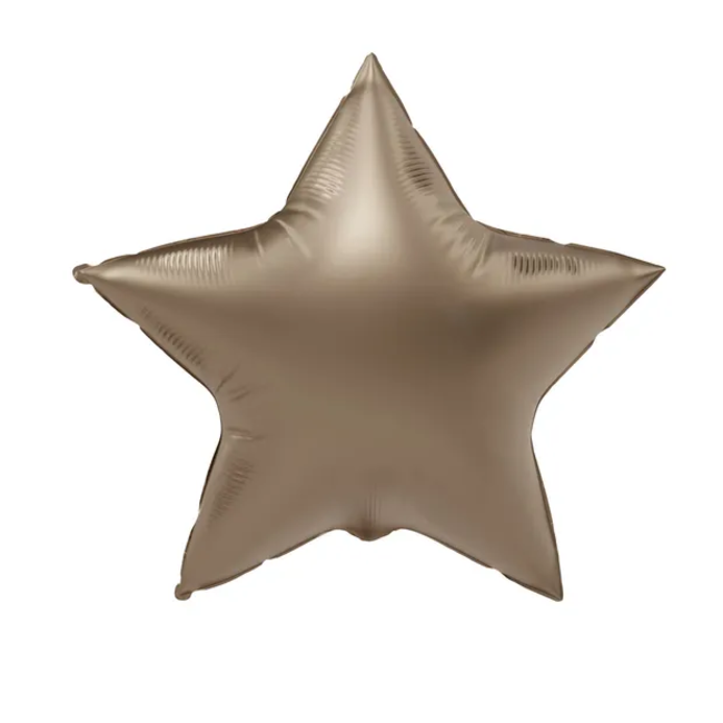 Folieballon Vorm Ster - Starlight Gold - Ultra Matt - 45 cm