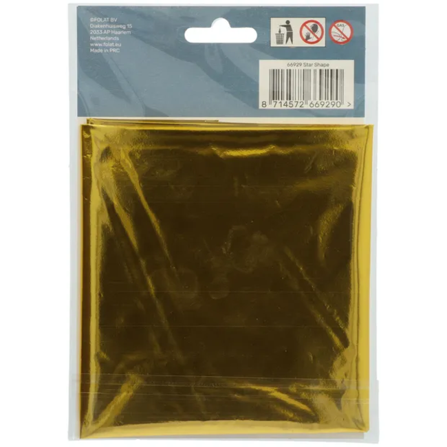 Folieballon Stervormig Goudkleurig - 45 cm