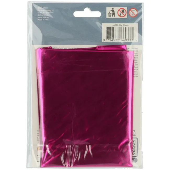 Folieballon Stervormig Magenta - 45 cm