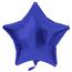 Folieballon Stervormig Blauw Metallic Mat - 45 cm