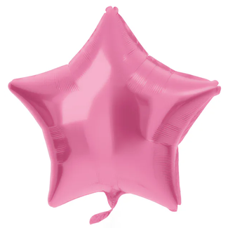 Folat Folieballon Stervormig Roze Metallic Mat - 45 cm