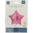Folieballon Stervormig Roze Metallic Mat - 45 cm