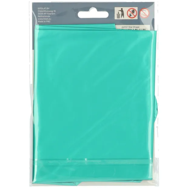 Folieballon Stervormig Groen Metallic Mat - 45 cm