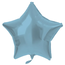 Folieballon Stervormig Pastel Blauw Metallic Mat - 45 cm
