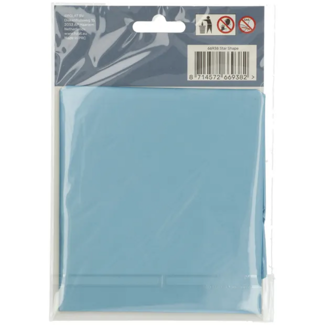 Folieballon Stervormig Pastel Blauw Metallic Mat - 45 cm