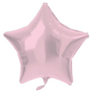 Folat Folieballon Stervormig Pastel Roze Metallic Mat - 45 cm