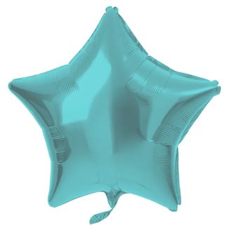 Folat Folieballon Stervormig Pastel Aqua Metallic Mat - 45 cm