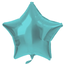 Folieballon Stervormig Pastel Aqua Metallic Mat - 45 cm