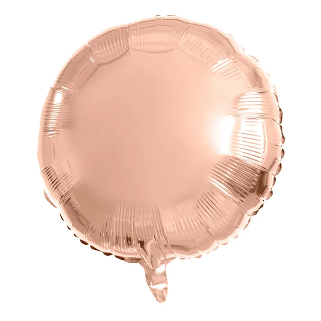 Folieballon Rond Roségoud - 45 cm