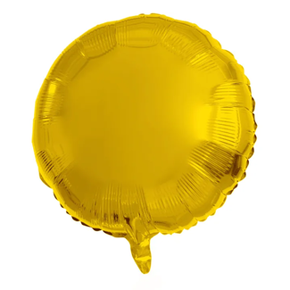 Folat Folieballon Rond Goudkleurig - 45 cm
